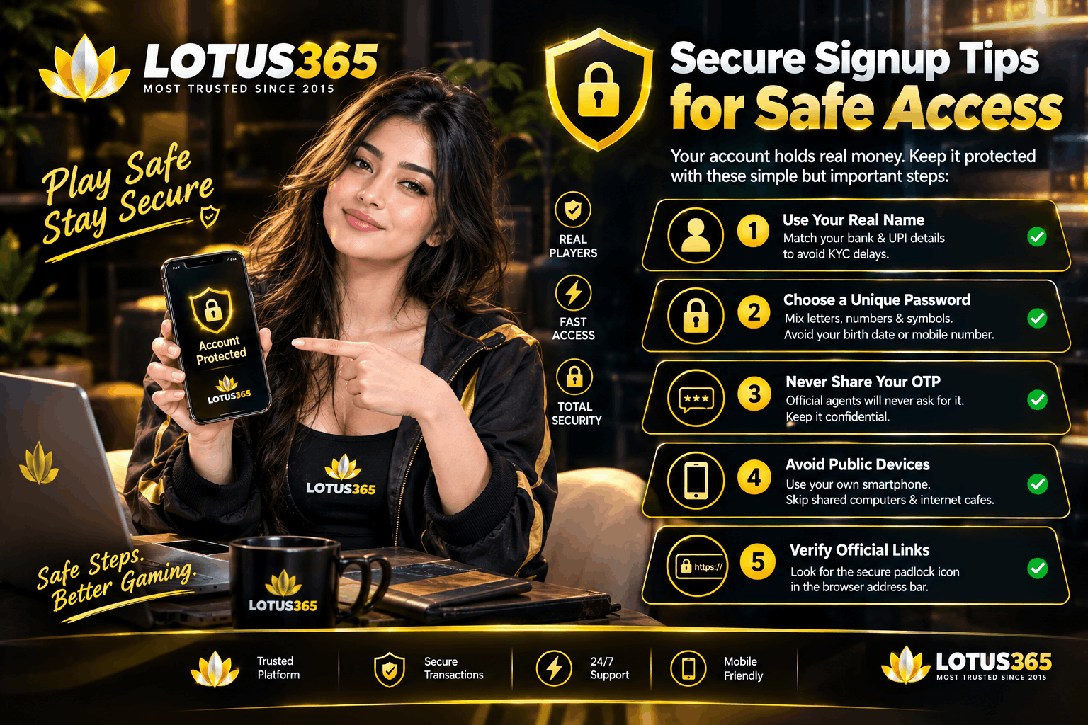 Signup Tips for Safe Access